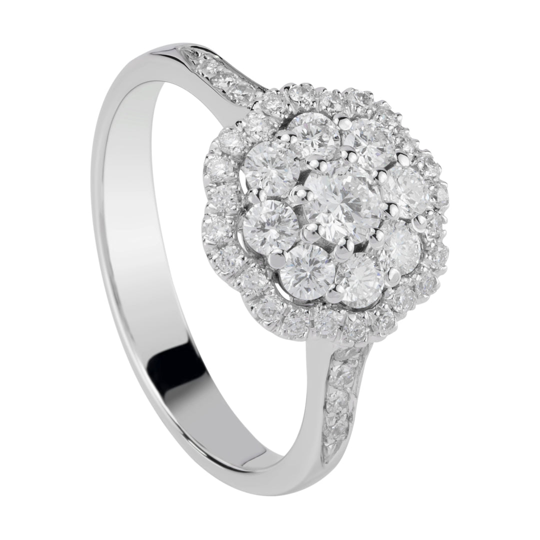 Δαχτυλίδι λουλουδιών Golay cen 0,19 ct ACT004DI2-21309110026