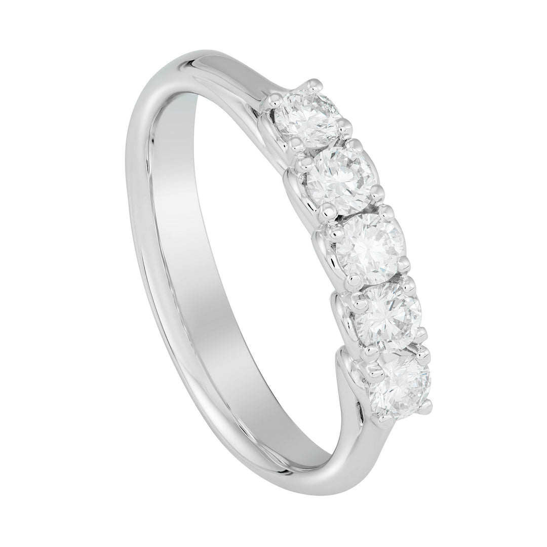 Golay riviera 5 pedras lineares 0,75 ct AR5L024075DI-25141110214