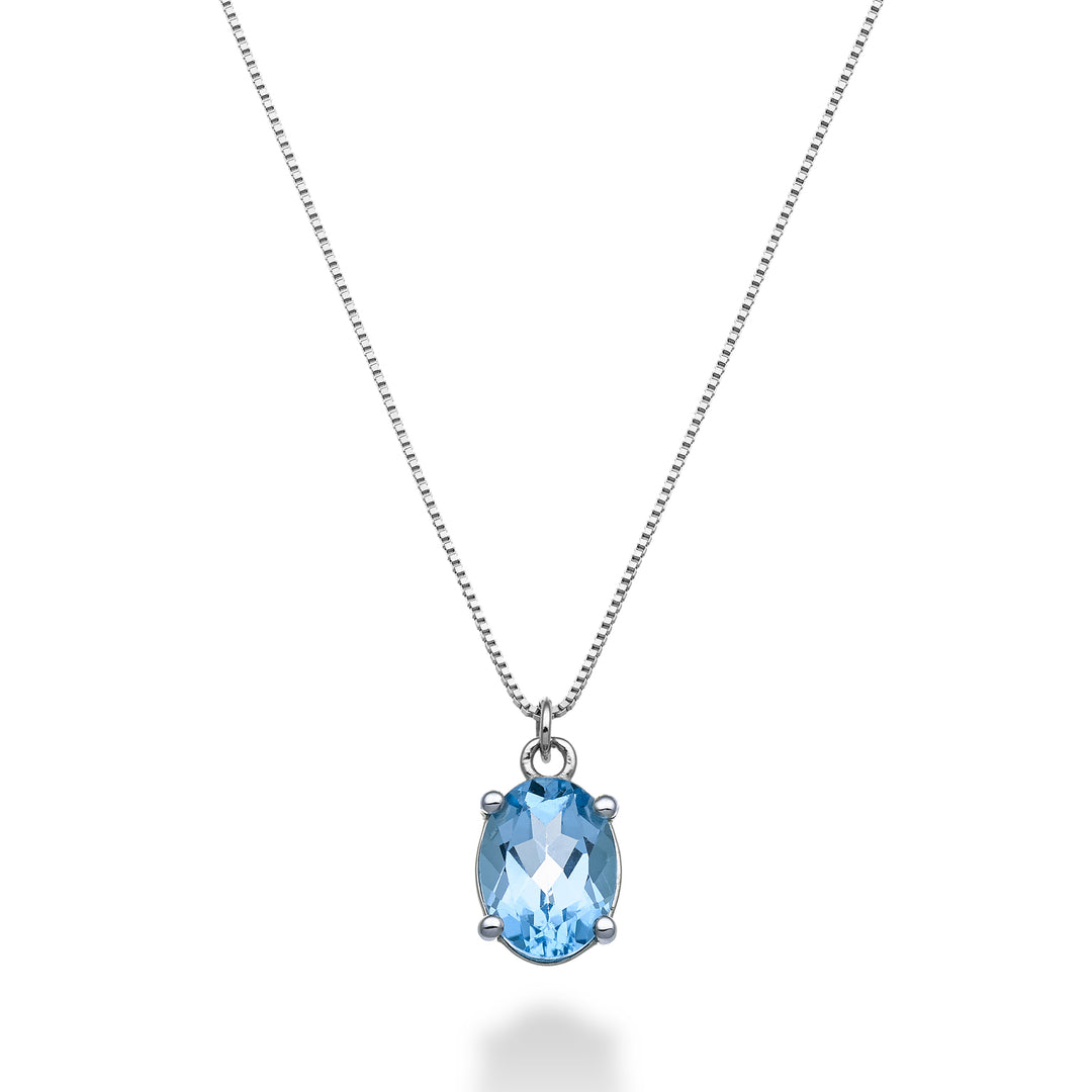 Nihama cl 18k ovális kék topáz 8x6 ct.1,50 ND5142O4TPAZ