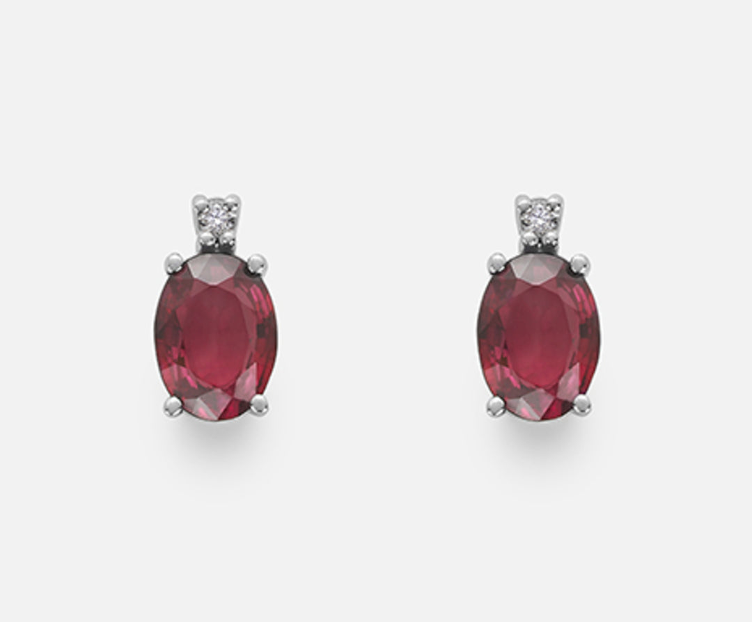 Mikiko sau rubin 9k n. oval 7x5 ct.1,60 diam. 0,03 ct MO5024R4RBN160