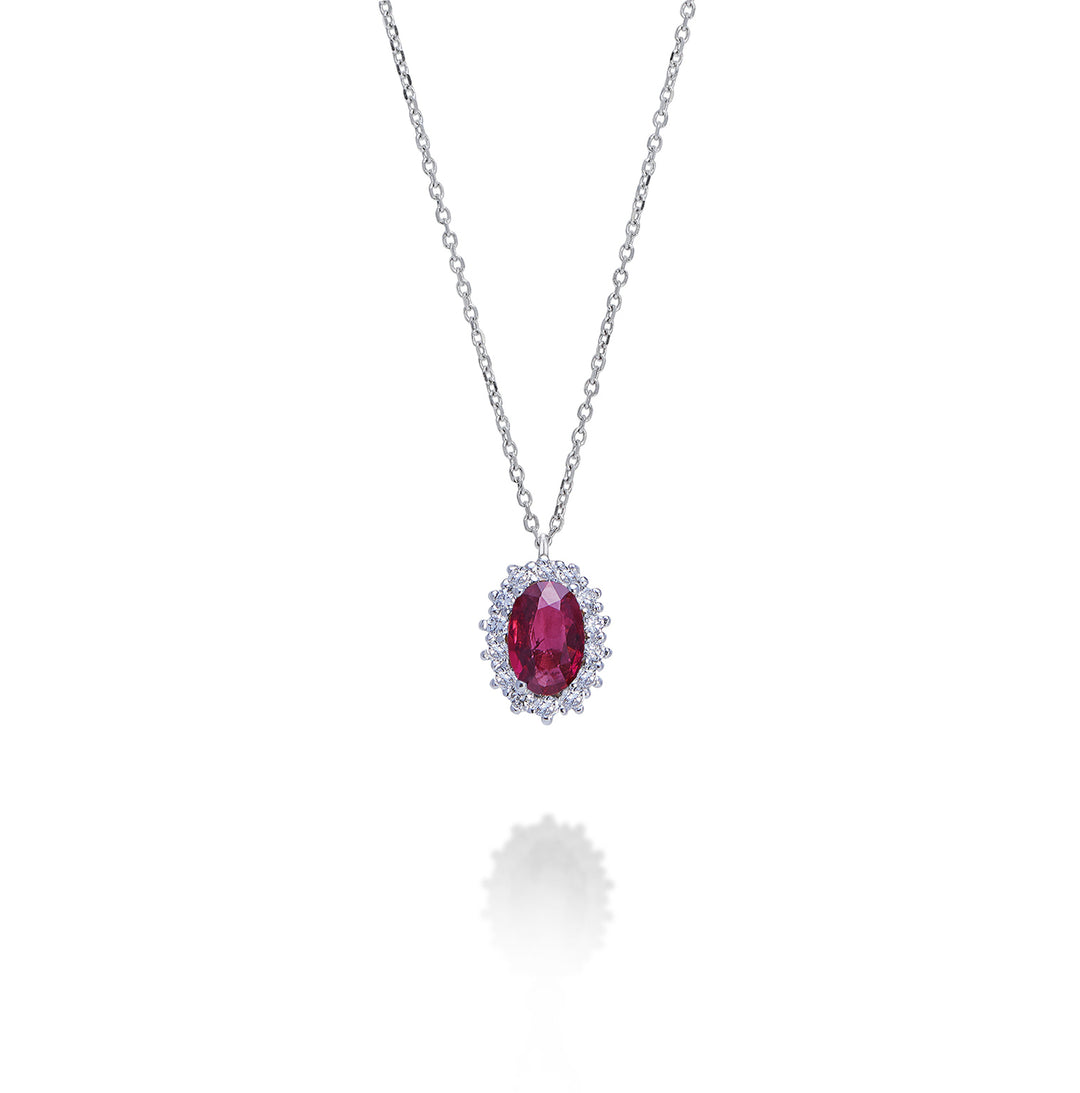 Mikiko cl 9k ovaler Rubin 6x4 ct.0,40 Durchm. ct.0,13 MD5086R4RBC