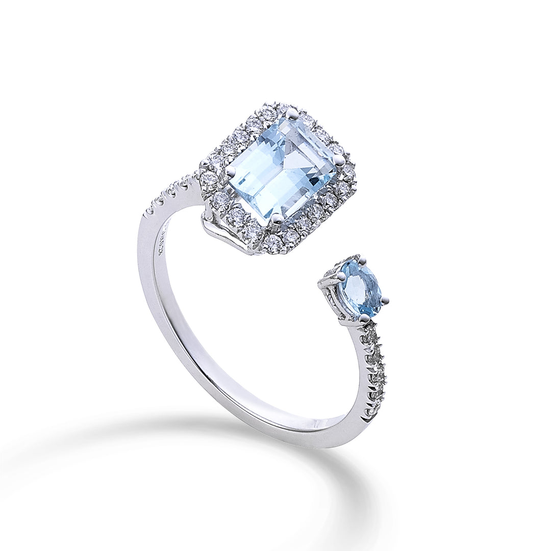 Golay akvamariini vastasormus loka. 7x5 ja soikea 4x3 ACLC306DIAQ-22032110030