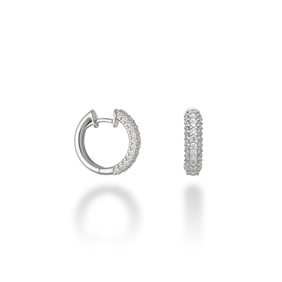 Golay briliáns pave fülbevaló fehér aranyból ONE2736B-25154110087
