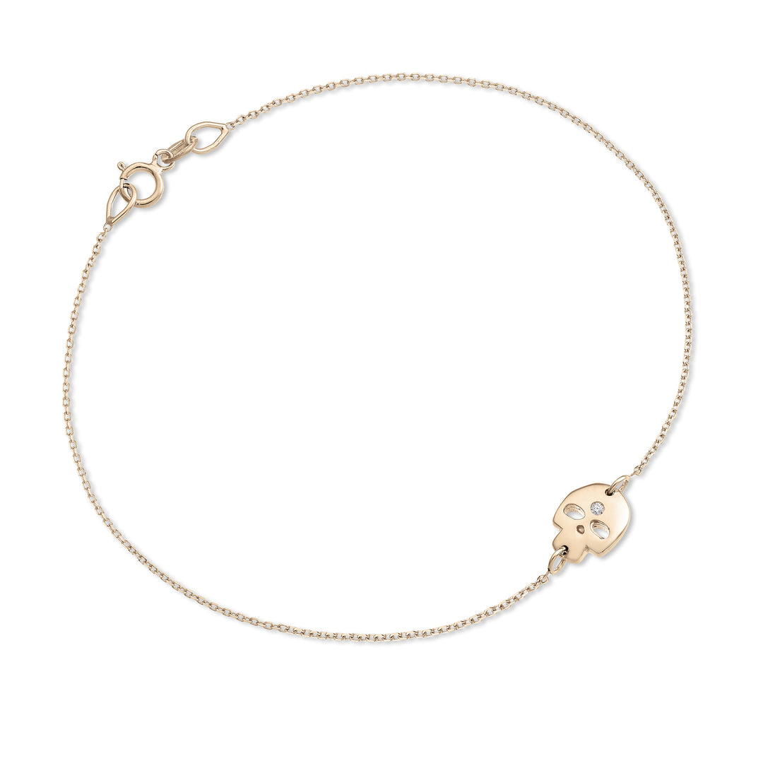 Nihama br 18k teschio ct.0,01 oro rosa NB5047O3BR001