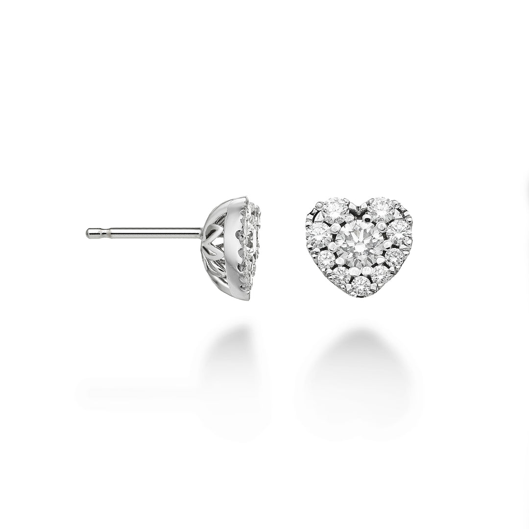Golay multi-stone oorbellen met centraal hart ct. 0,30 OCM001DI30-23031110038