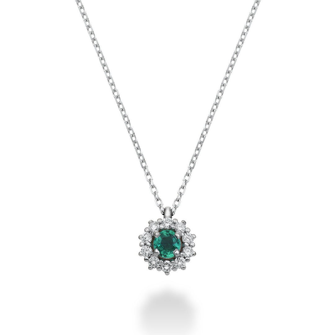 Mikiko cl 18k esmeralda n. 0,10 ct de diámetro. 0,07 ct talla 2 MD5085O4SMN010