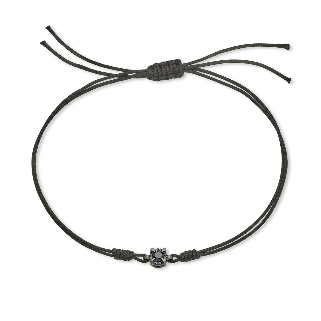 Nihama br 18k ct.0,11 diam.sort rund str. 2 rhodium sort/sort NB5057O6BK2NE