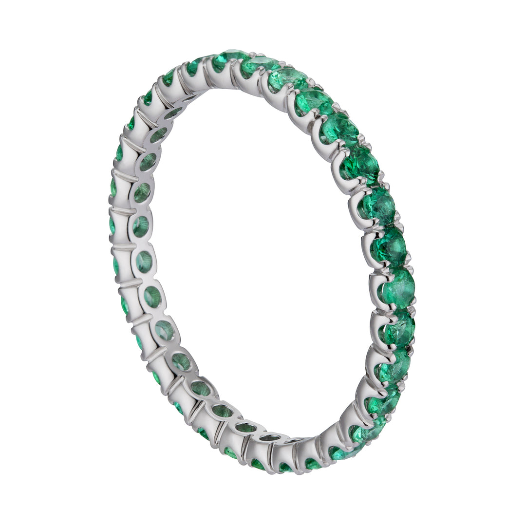 World Diamond Group ringvinger diam 2,10 mm maat 14 smaragden AET011055SM-14