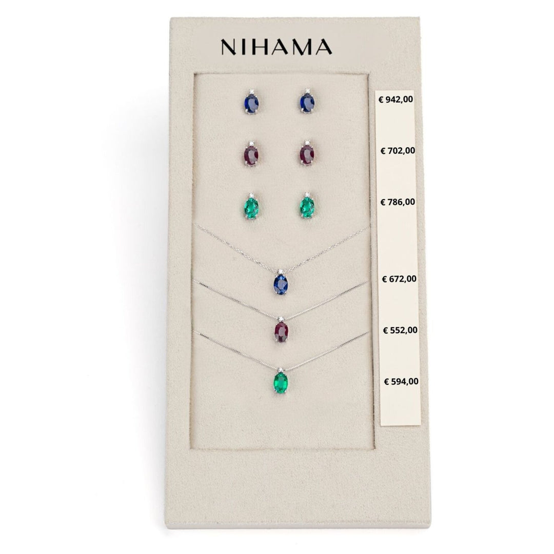Πακέτο Nihama cl 5035 + ή 5024 9kt οβάλ 7x5 ζαφείρι, ρουμπίνι και σμαράγδι tr. N.LIGHTBOX.10-T9K