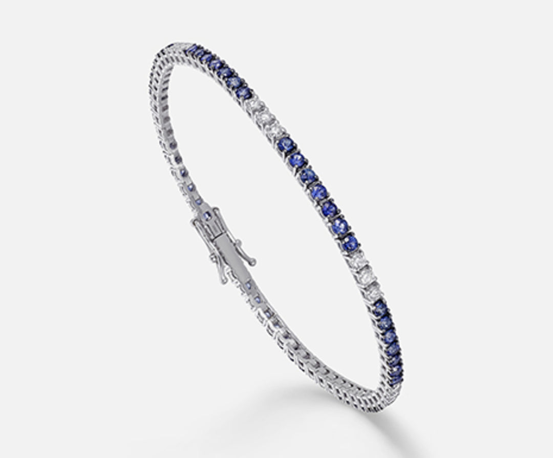Mikiko br tennis 18k saphirs 2,43 ct diam. ct.0,69 cm.17,5 MB5022O4ZFD282.17.5