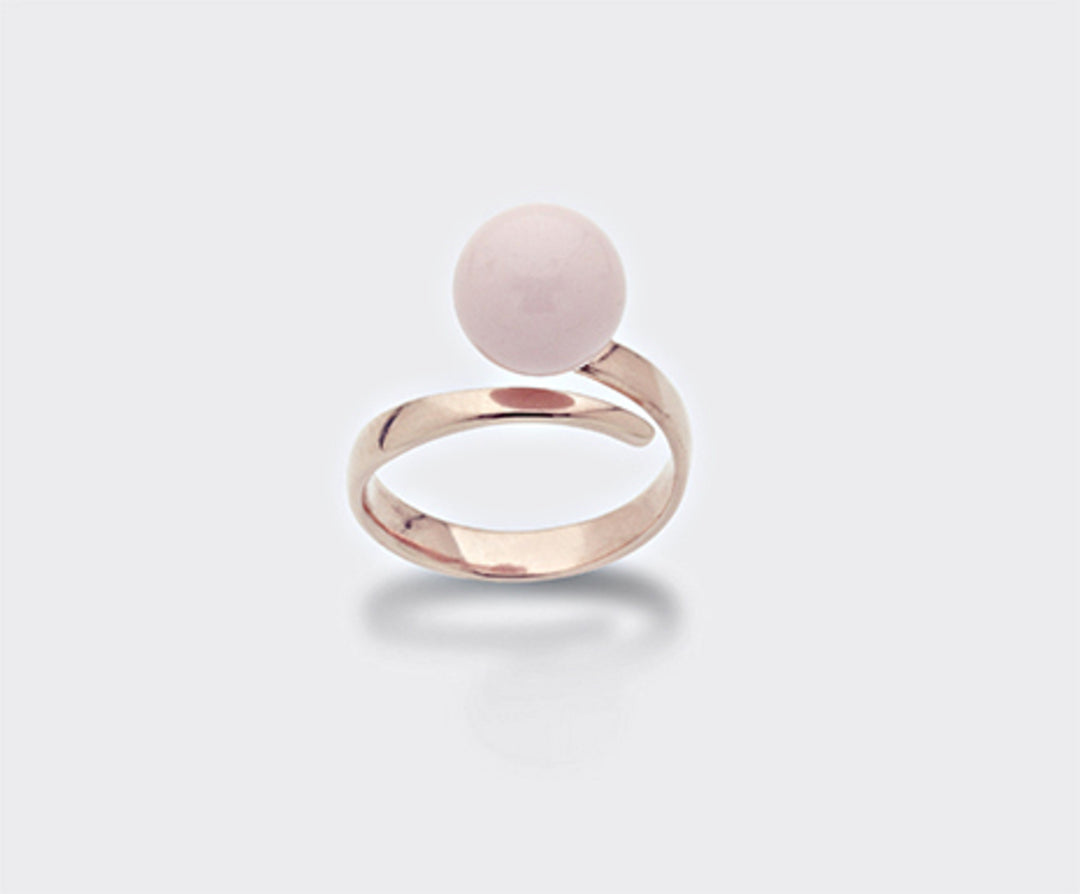 Nihama an ag925 pink coral agglomerate 10mm NA7123A3CORAL