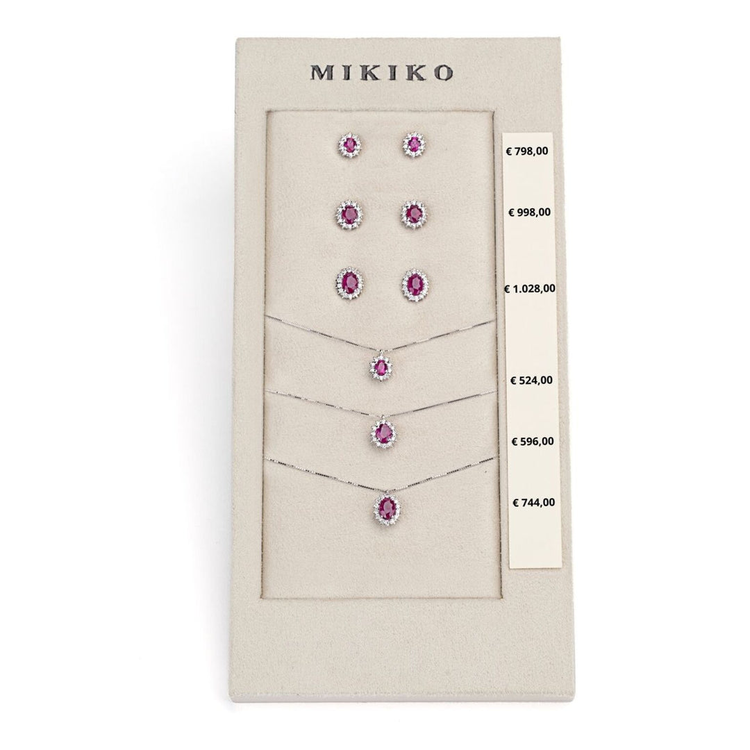 Mikiko-Paket Kl. 5125/5126/5086 + oder 5103/5014/5068 18kt oval 4x3/5x4/6x4 Rubin tr. M.LIGHTBOX.17-T