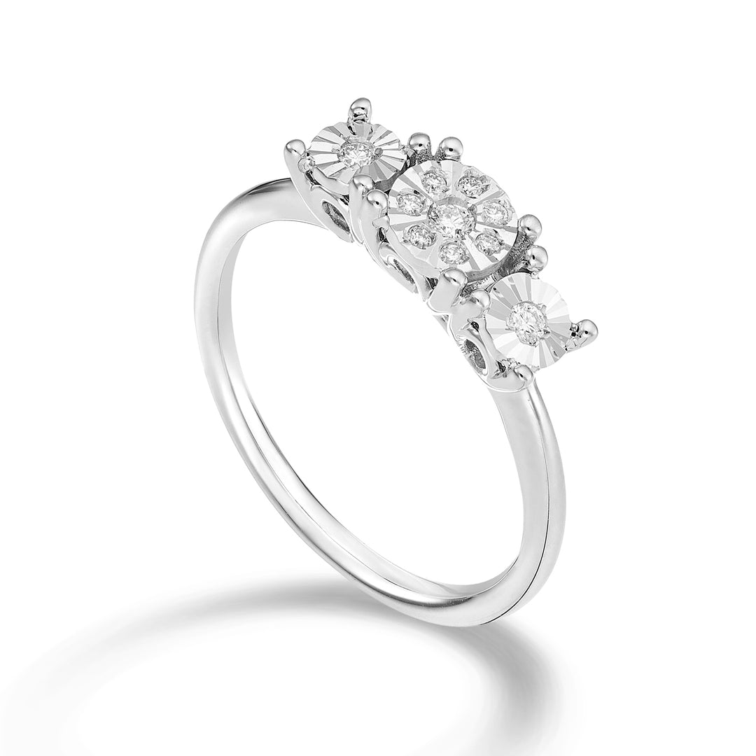 Nihama ein 18k Trilogie-Skalar 0,08 ct NA5158O4BR008