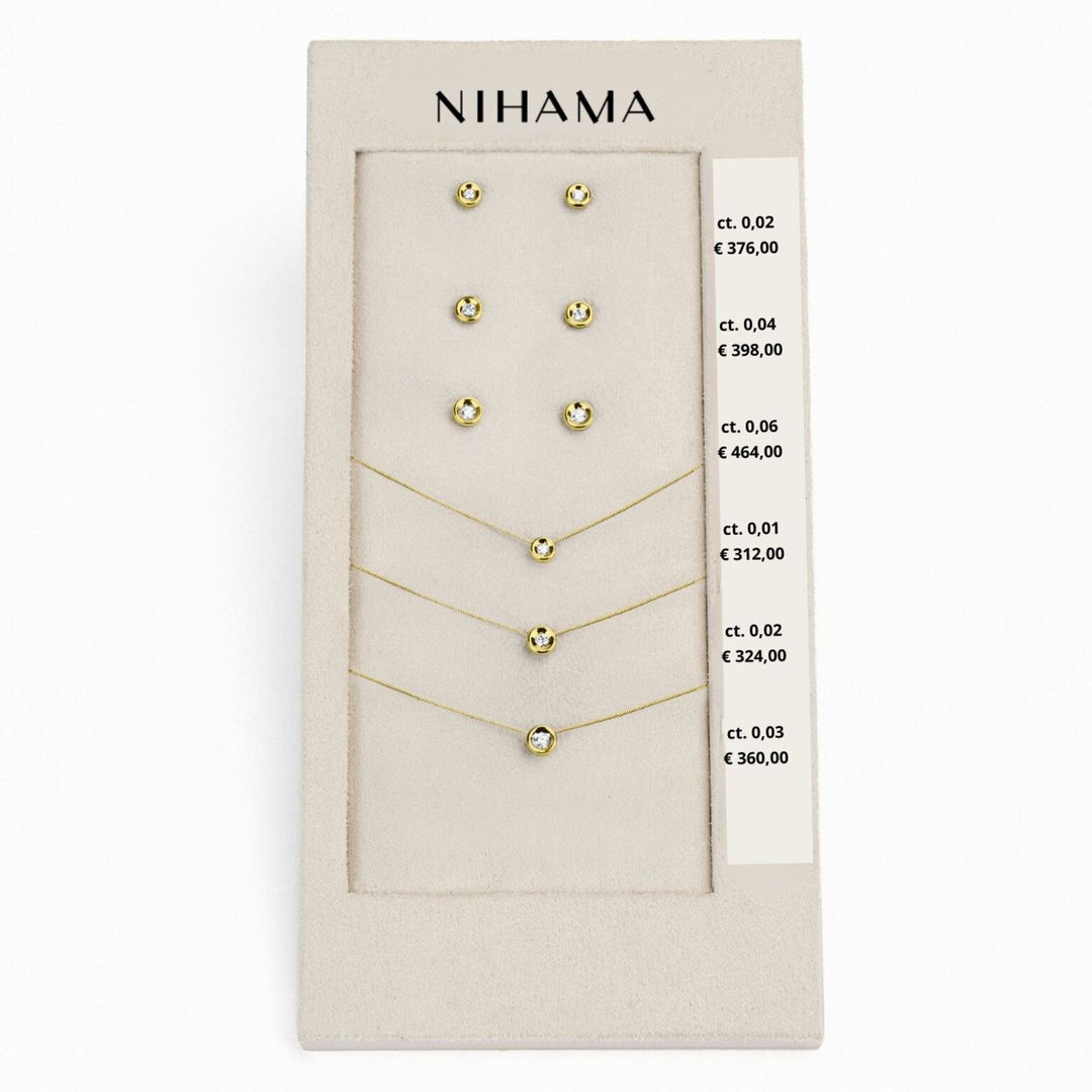 Forfait Nihama cl d5150 + ou o5131 oignon or jaune 18 carats 0.01-0.02-0.03 / 0.02-0.04-0.06 N.LIGHTBOX.68-G