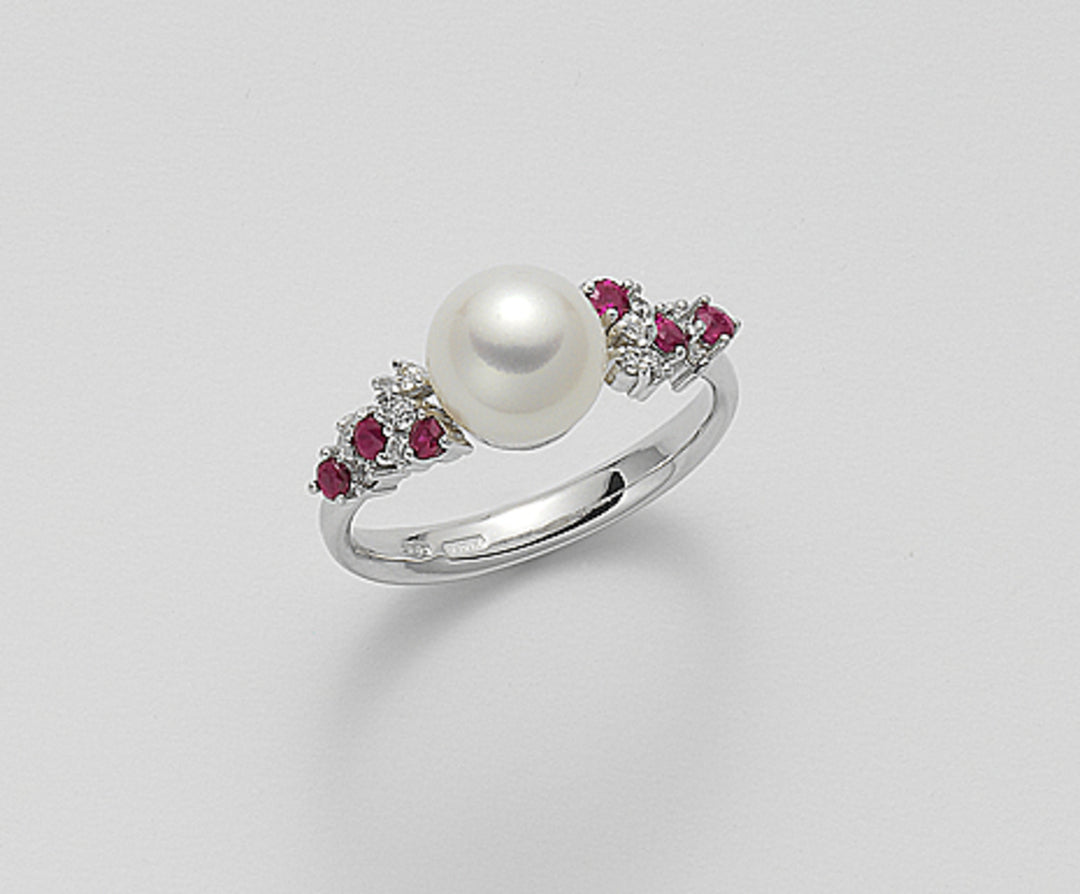 Mikiko an 18k fw 8/8.5 ct.0.12 ρουμπίνια 0.28 ct MA0639O4FABI080