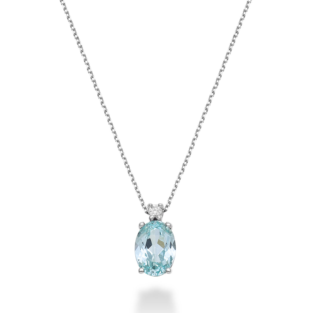 Nihama cl 18k oválný paraiba turmalín 8x6 ct.1,60 pr. ct.0,025 ND5036O4PAR