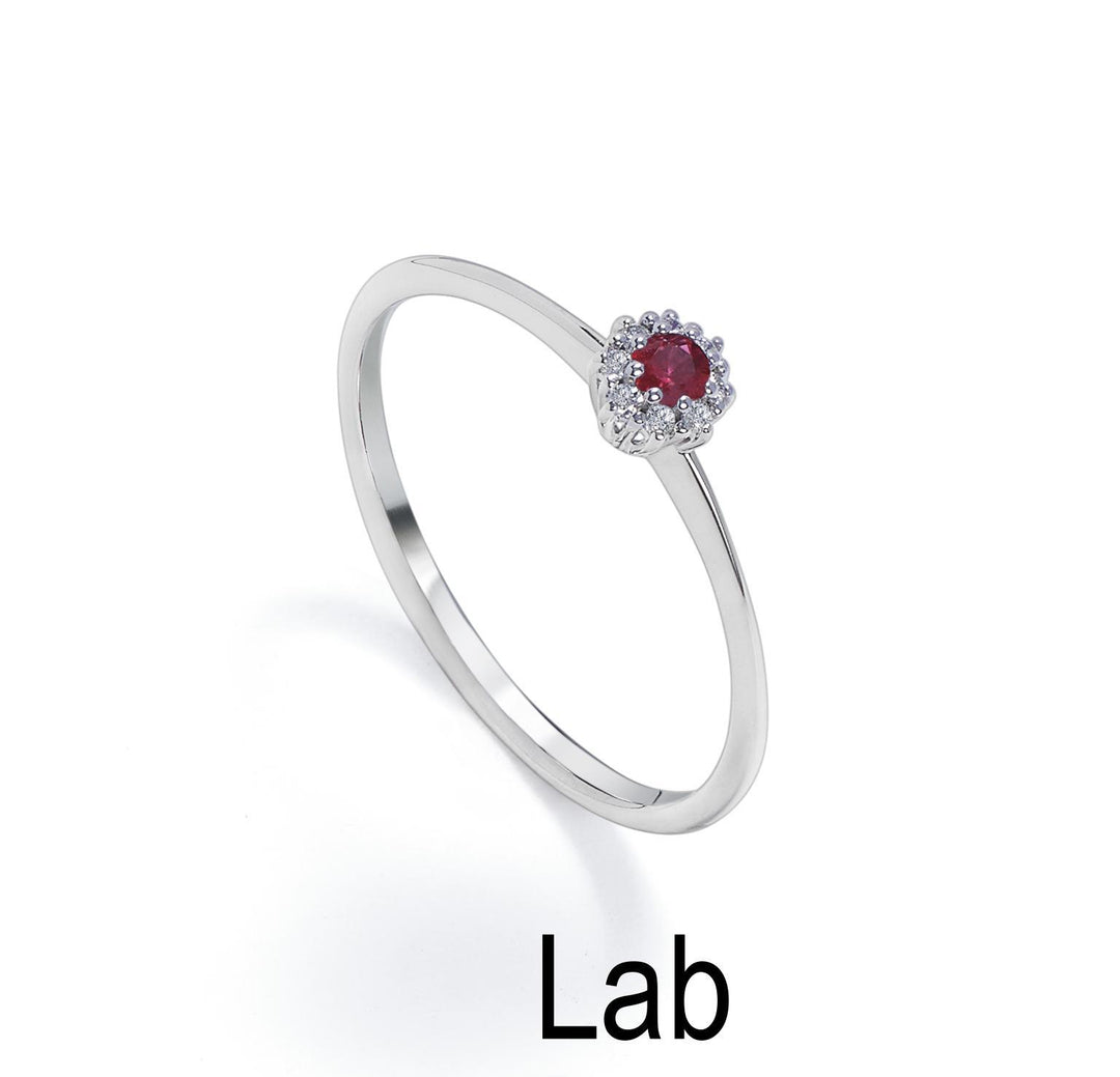 Mikiko egy 18k rubin labor. ct.0,08 átm. 0,04 ct 1-es méret MA5139O4RBL008