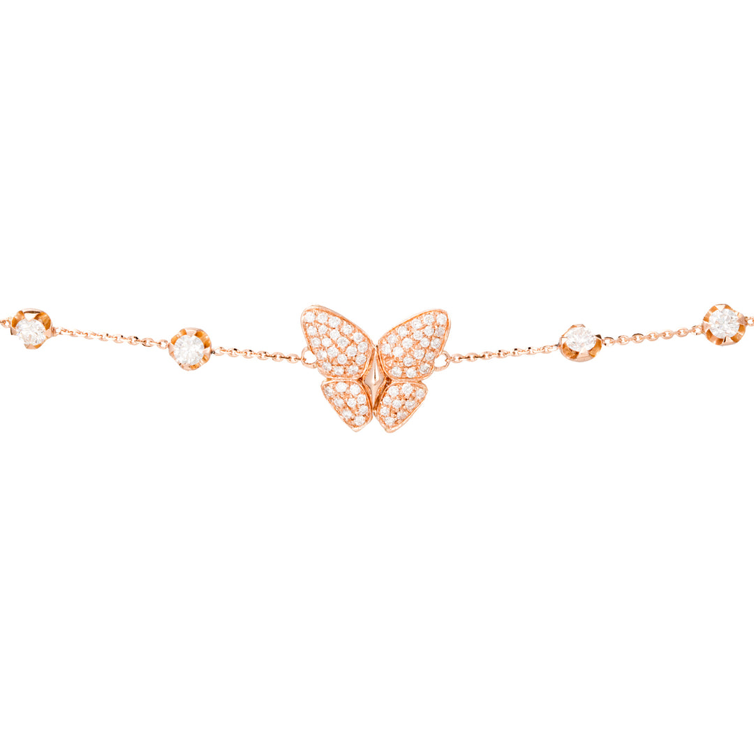 Golay light pink butterfly bracelet BBCF020LDIR-16348110018
