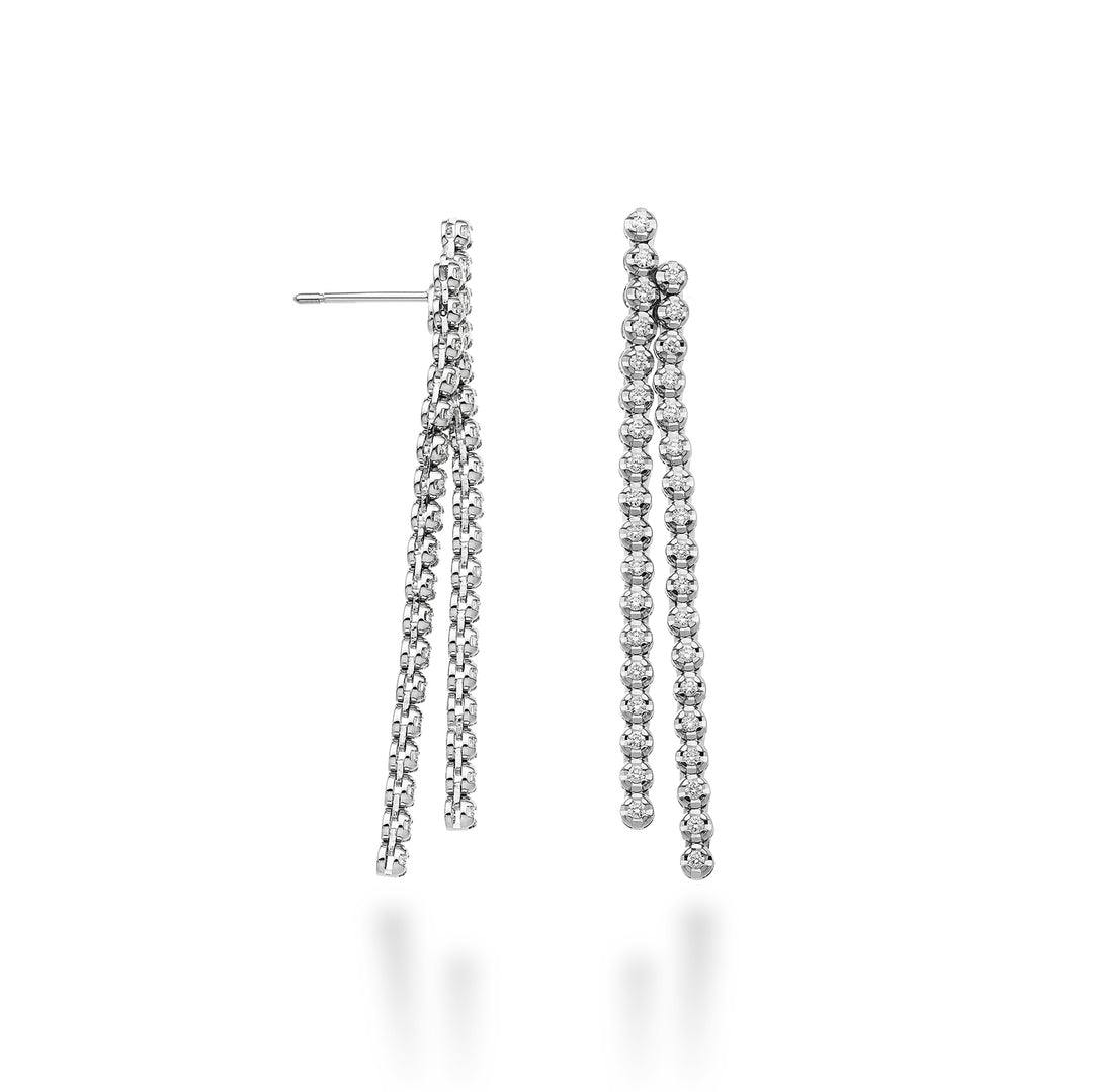 Kolczyki wiszące Golay liniowe 2 rzędy 18 diamentów OPEN002DI018-23128110081