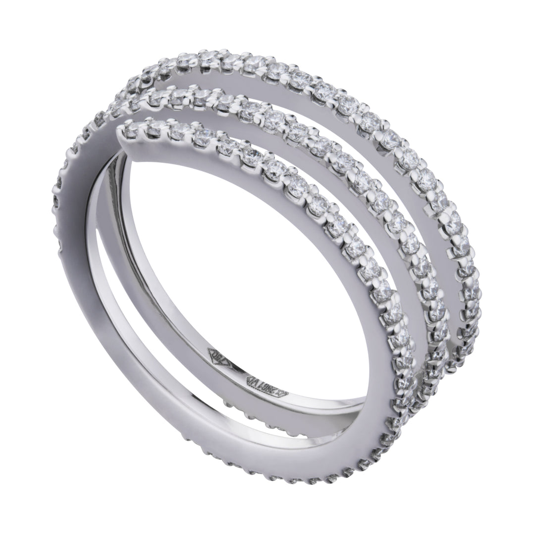 Nihama en 18k girodito 3 rader diam ct. 0,75 NAET071DI1O4