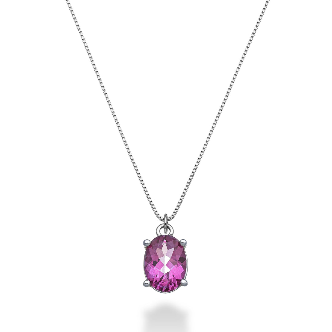 Mikiko cl 18k owalny różowy topaz 8x6 ct.1,40 MD5142O4TPPK