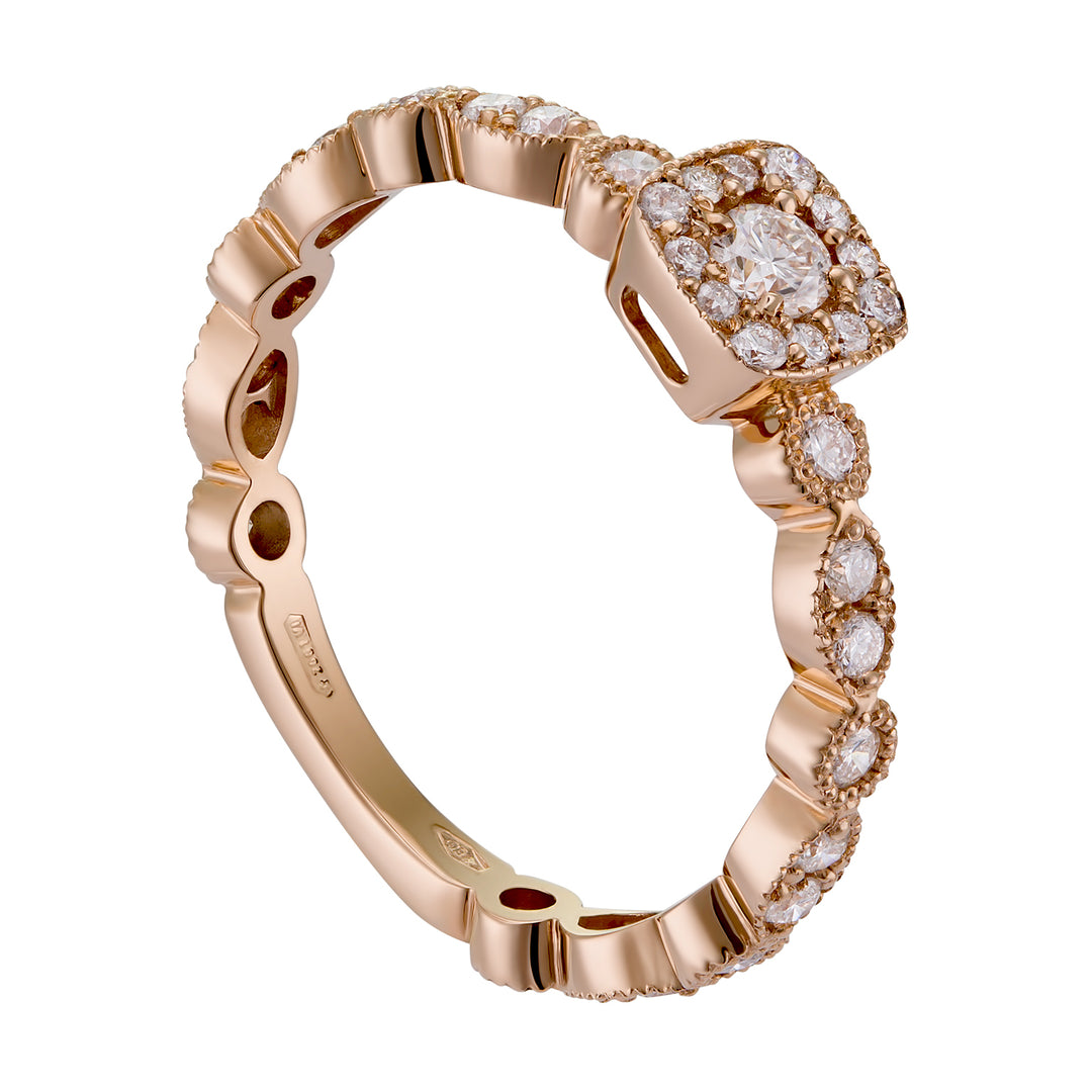World Diamond Group multi-sten kung ring gjuten rund och skyttelskaft AET026BDI4-19028110015