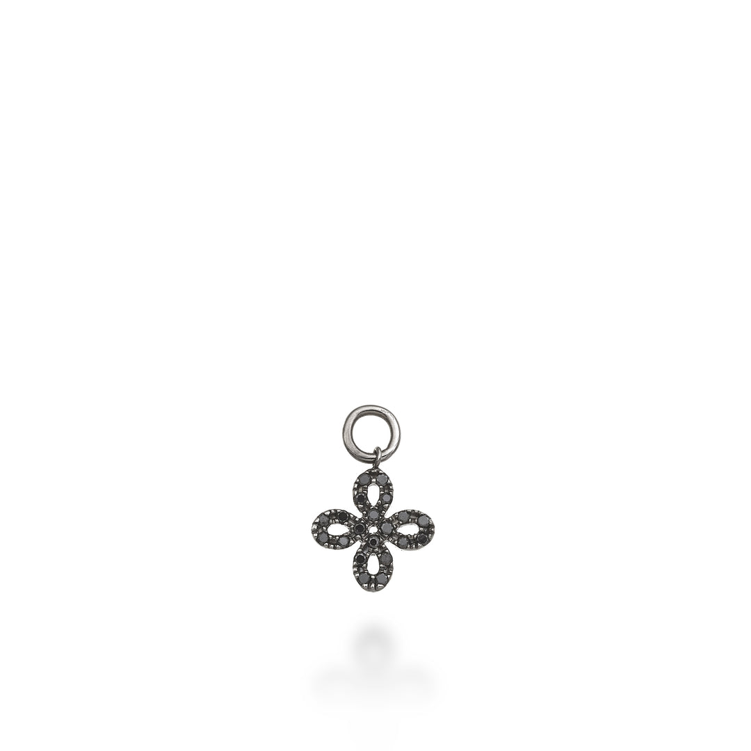 World Diamond Group χιαστί γούρι 18k ct.0.11 μαύρο ρόδιο GCH411BKO6