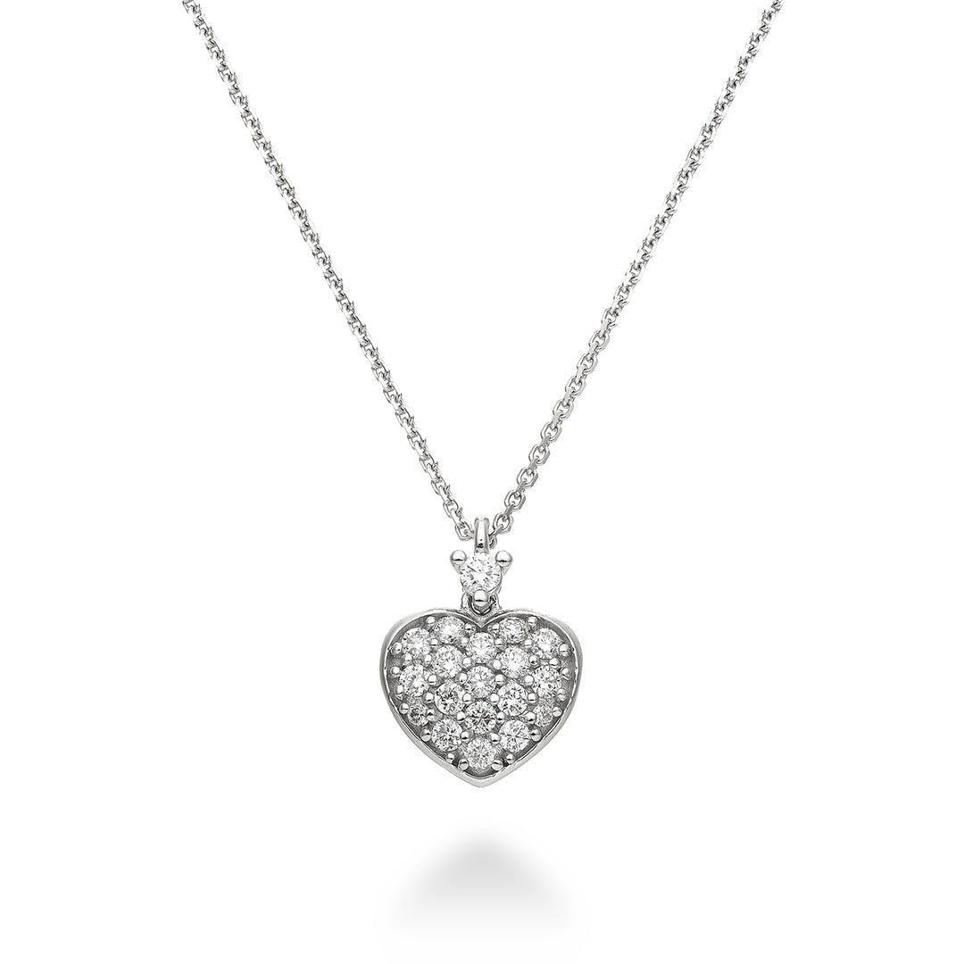 Golay cl 18k 0,22 ct klenuté srdce velikost 2 bílé zlato kočka. bílá GD5093O4BR022-2