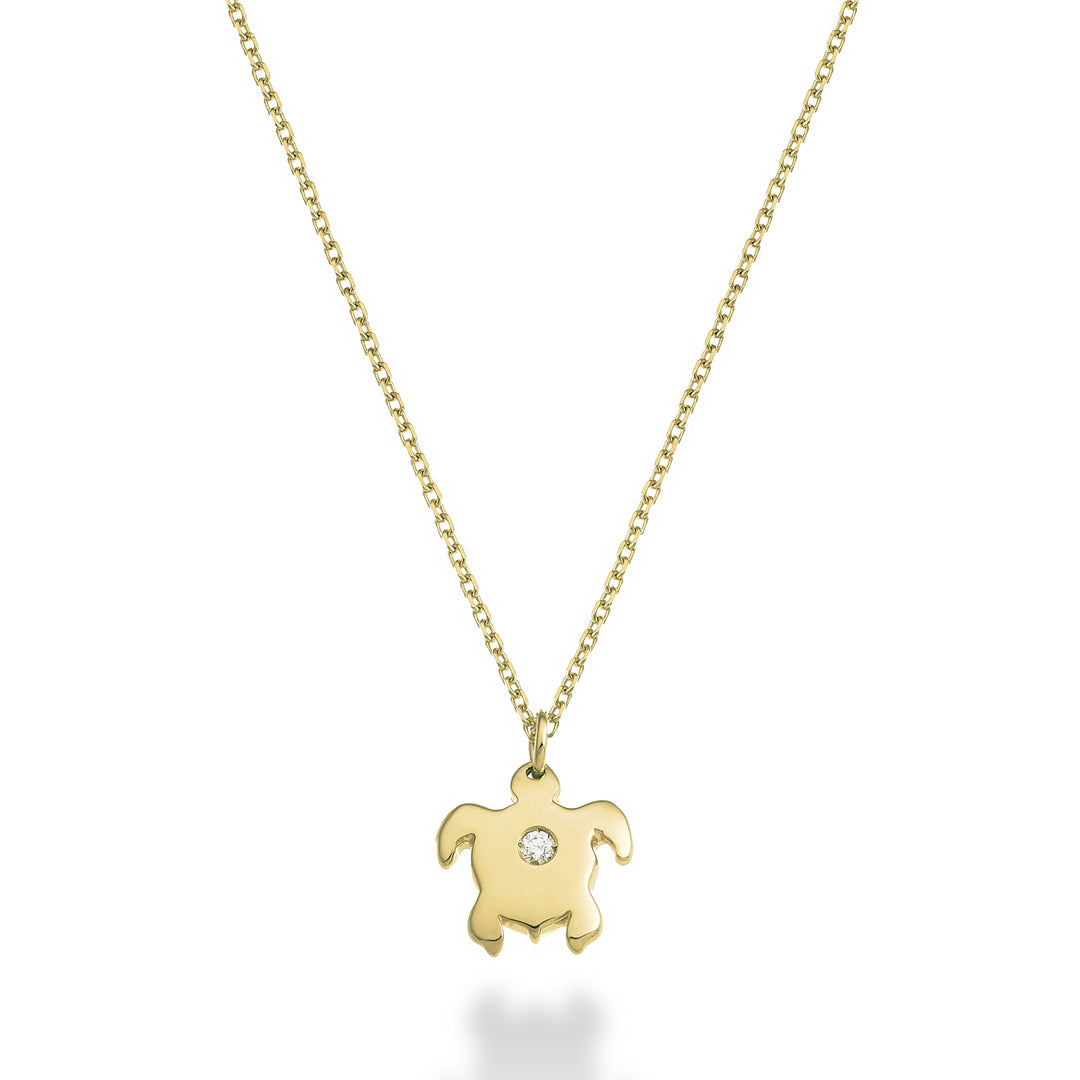 Mikiko cl 18 karat skildpadde 0,01 ct gult guld MD5131O1BR001