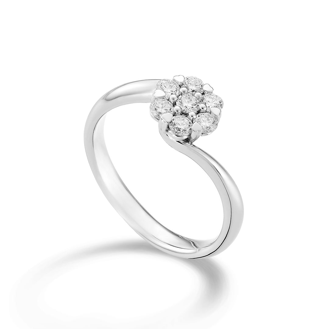 World Diamond Group Valentino flerstensring med diamanter 0,40 ct. AM002D040-22354110012