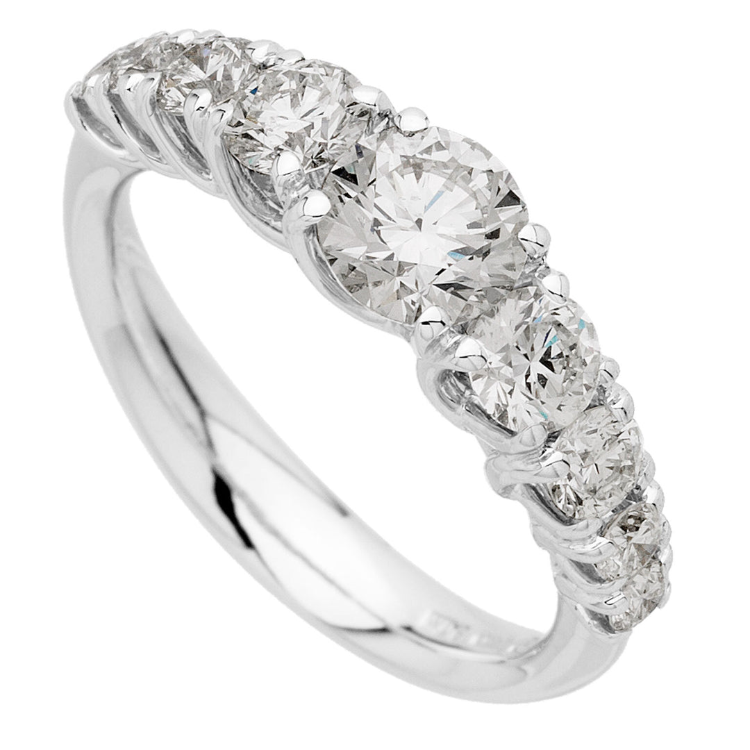 Golay grace riviera scalaire ring 9 stenen ct. totaal 1,00 ABTRE2214-22138110041