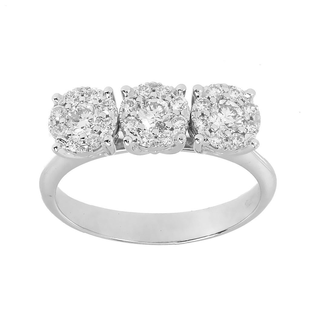 Golay trilogy ring with diamonds cen ct. 0.10x3 AGICETR01-25203110258