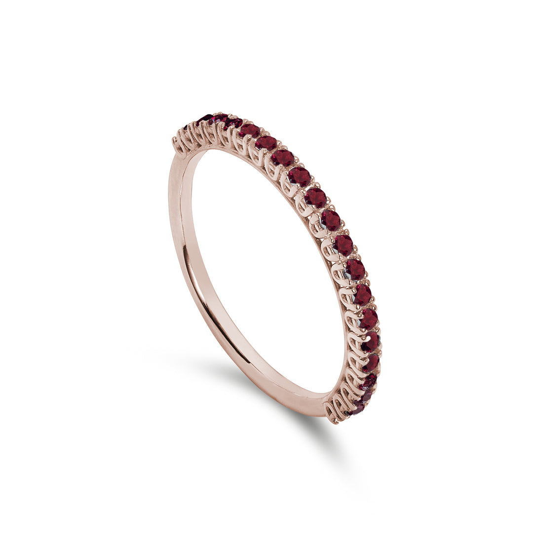 Nihama, rubis naturais 18k, ouro rosa 0,34 quilates NA5088O3RBN