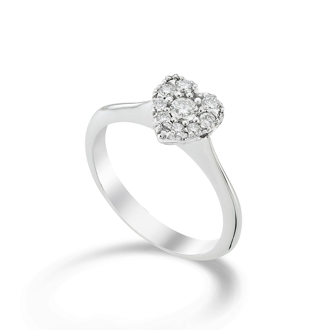 Golay multi-stone prsten s centrálním srdcem ct. 0,05 ACM001DI05-23031110036