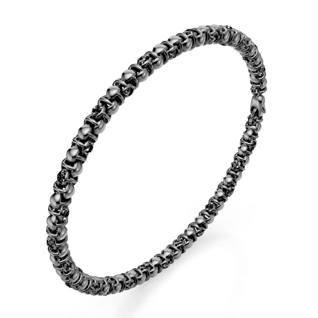 Golay náramek z měkké síťoviny s černým průměrem 0,03 ct BD542BK003N-200-24288110064