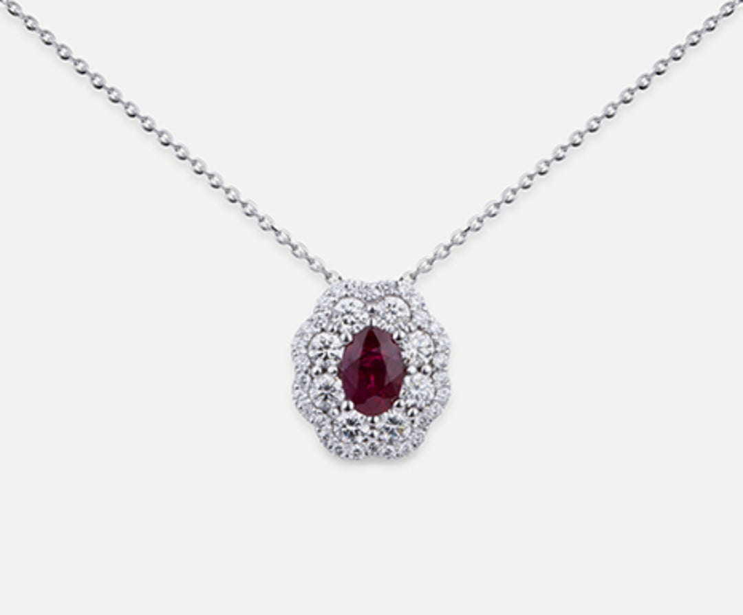 Nihama cl 18k rubis n. ovale 6x4 ct.0,57 diamètre ct.0,63 ND5057O4RBN057