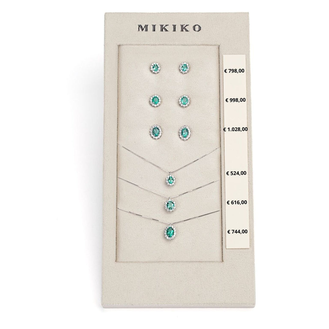 Mikiko-Paket Kl. 5125/5126/5086 + oder 5103/5014/5068 9kt oval 4x3/5x4/6x4 Smaragd tr. M.LIGHTBOX.19-T9K