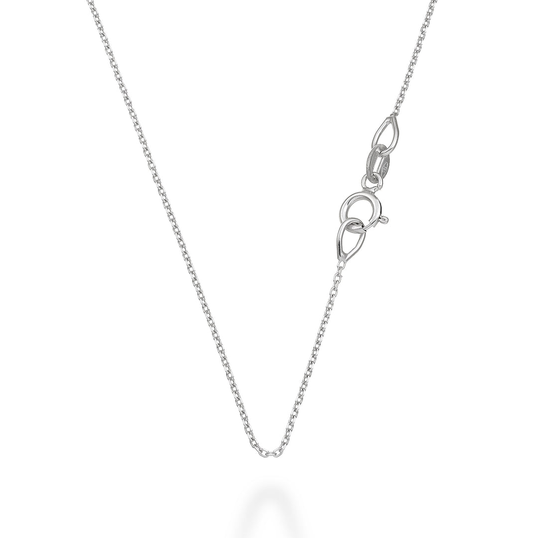 Gato Nihama. Luz 18k com anel em ouro branco 42 cm NXE2006O40000-42