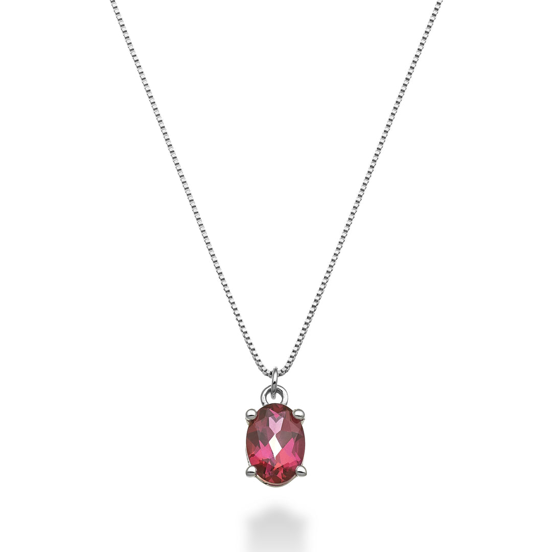 Nihama cl 18k ovális rózsaszín topáz 7x5 ct.0,80 ND5141O4TPPK