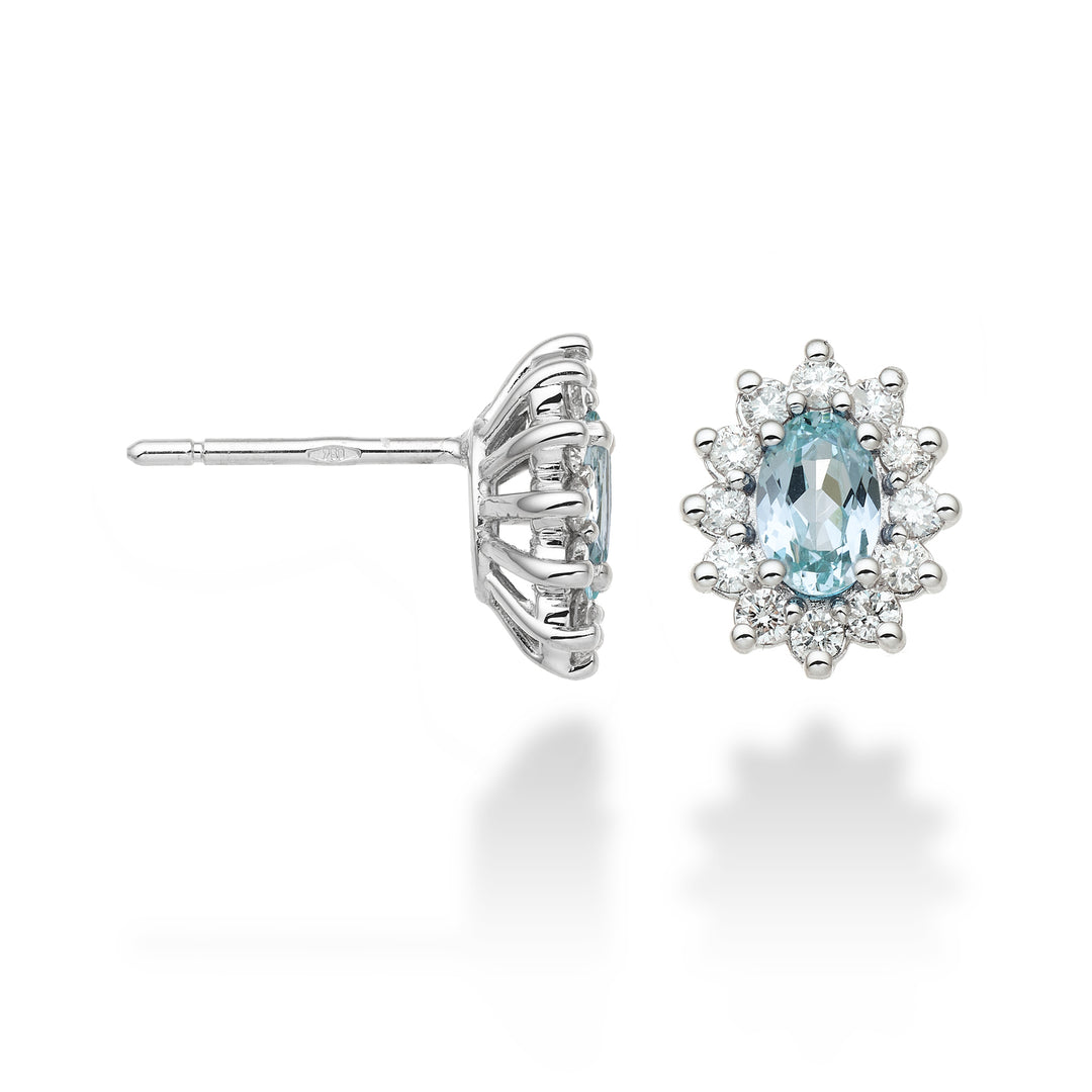 Mikiko nebo 18k oválný paraiba turmalín 6x4 ct.1,40 pr. 0,46 ct MO5030O4PAR