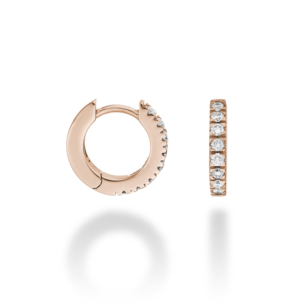 Mikiko or 18k ct.0.26 size 2 rose gold diam. east. 12mm MO5079O3BR026-2