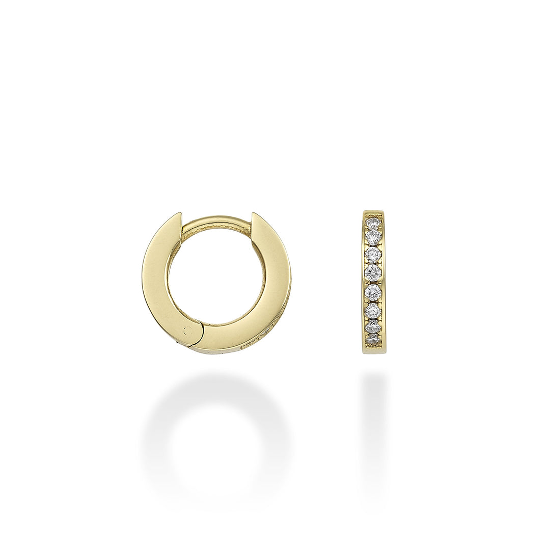 Nihama sau 18k diam rotund. aur galben 0,08 ct diam. Orientul. 10mm NO5062O1BR008