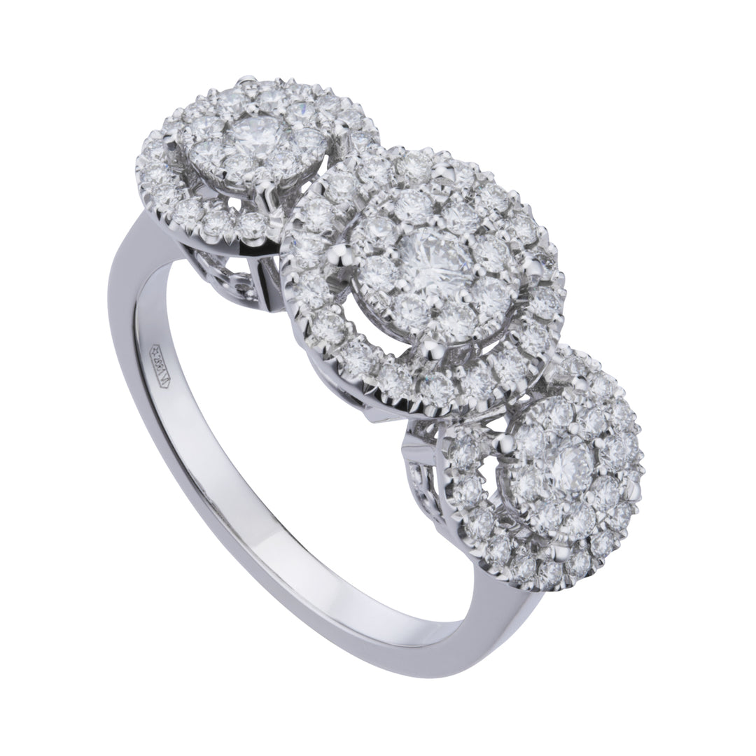 Golay-Trilogie-Ring Zen ct 0,10 Breite 0,06 x 2 mit Kontur ACTTRIL013DI2-26124110208