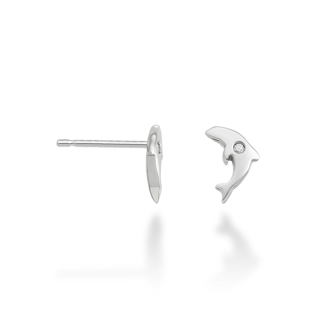 Mikiko lub 18-karatowy delfin 0,02 ct białego złota MO5116O4BR002