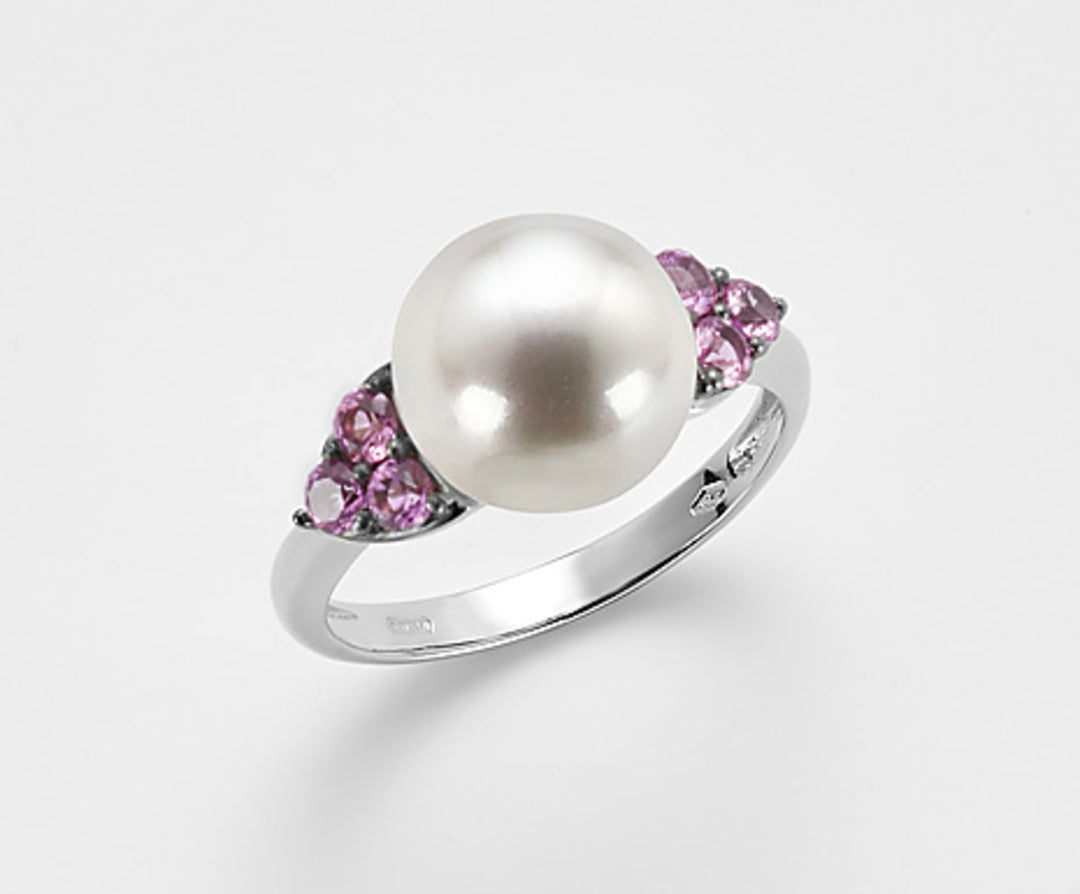 Nihama an 18k fw 10/10,5 różowe szafiry 0,42 ct NA0799O7ZAFFROSA