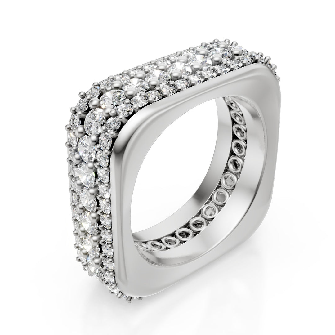 Anillo golay línea cubika 3 filas ACUBETDI2-19344110104