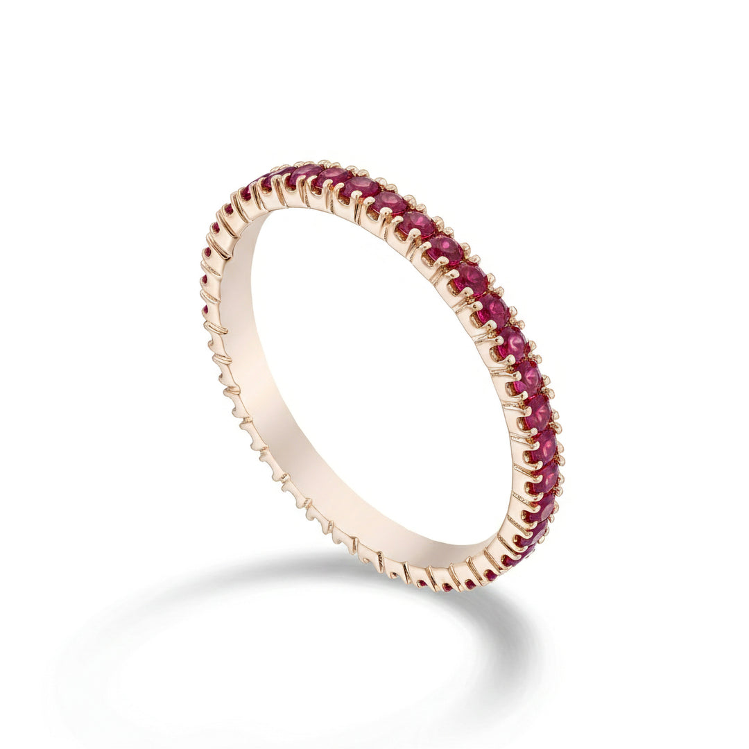 Golay Girodito-Ring mit Rubinen in Roségold, Größe 14 AETL022RU075R-14