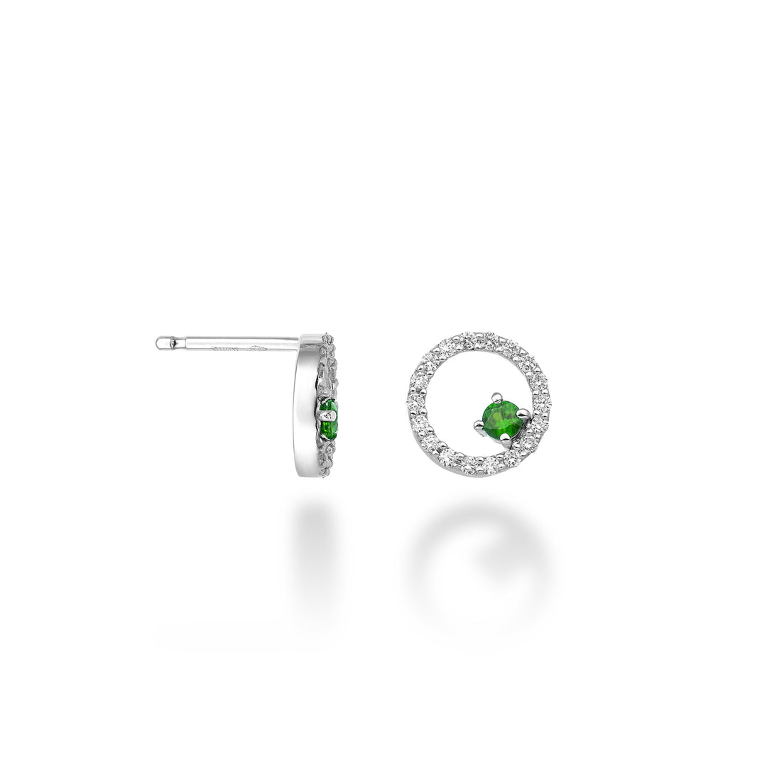 World Diamond Group tai 18k "pyöreä" smaragdi n. ct. 0,14 dia ct. 0,28 GO5138O4SMN042
