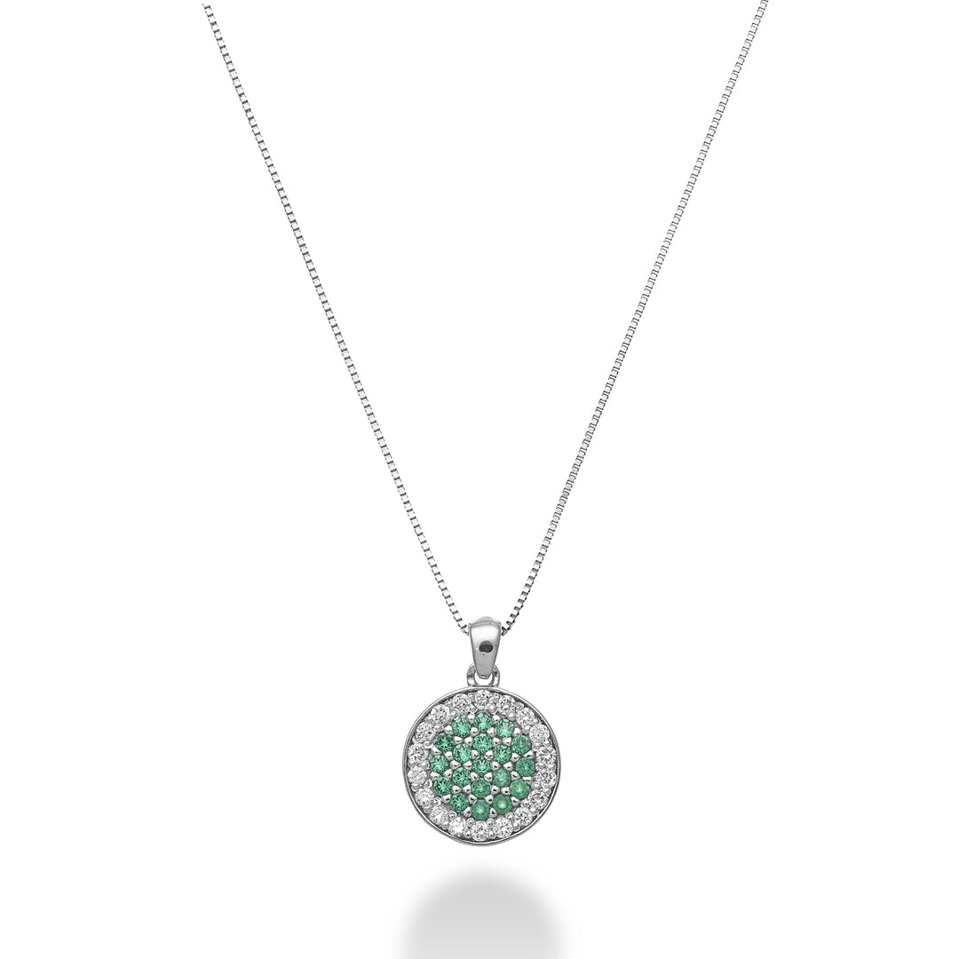 Mikiko cl 18k σμαράγδια 0,09 ct διάμ. ct.0,10 MD5183O4SMRDI