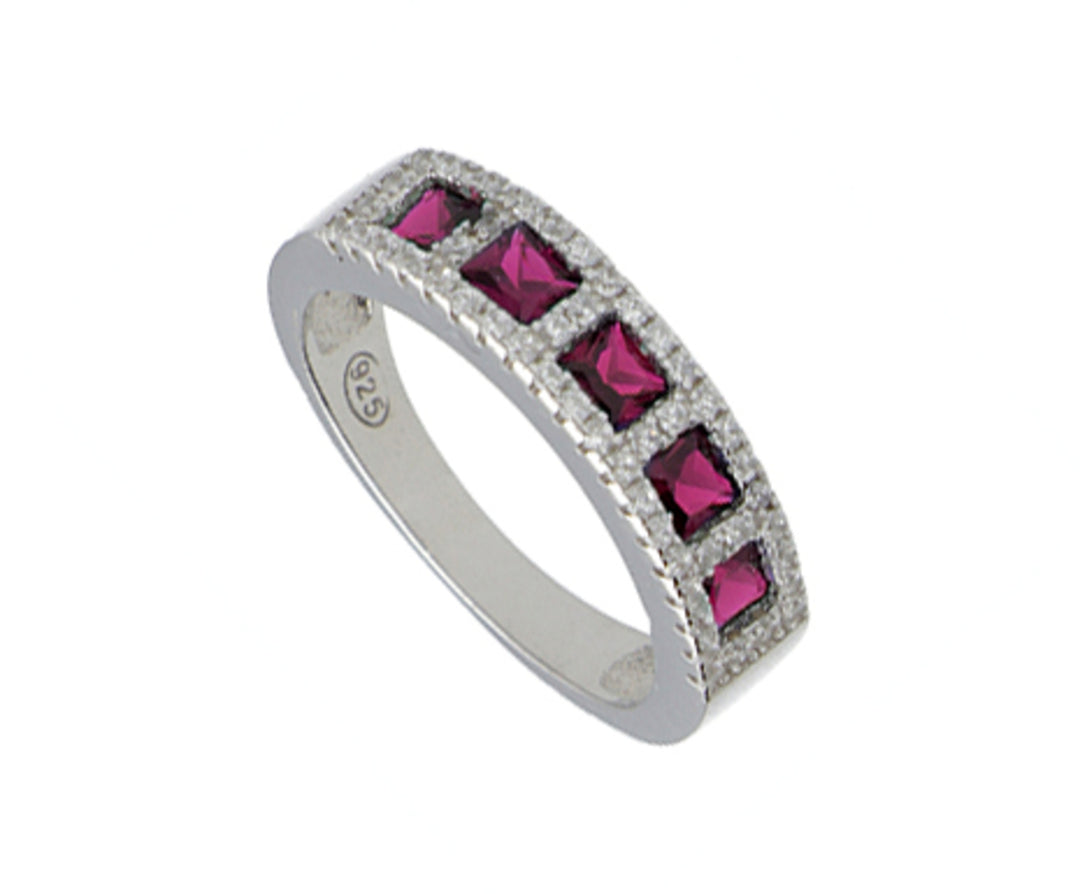 Nihama an ag925 gem swarovski λευκό και κόκκινο NA7184A4RED00